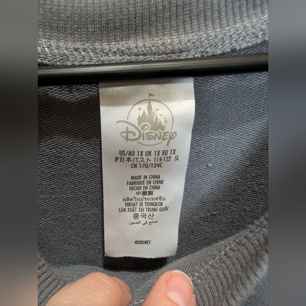 Disneyland Gray Embossed Long Sleeve Shirt - Picture 6 of 8